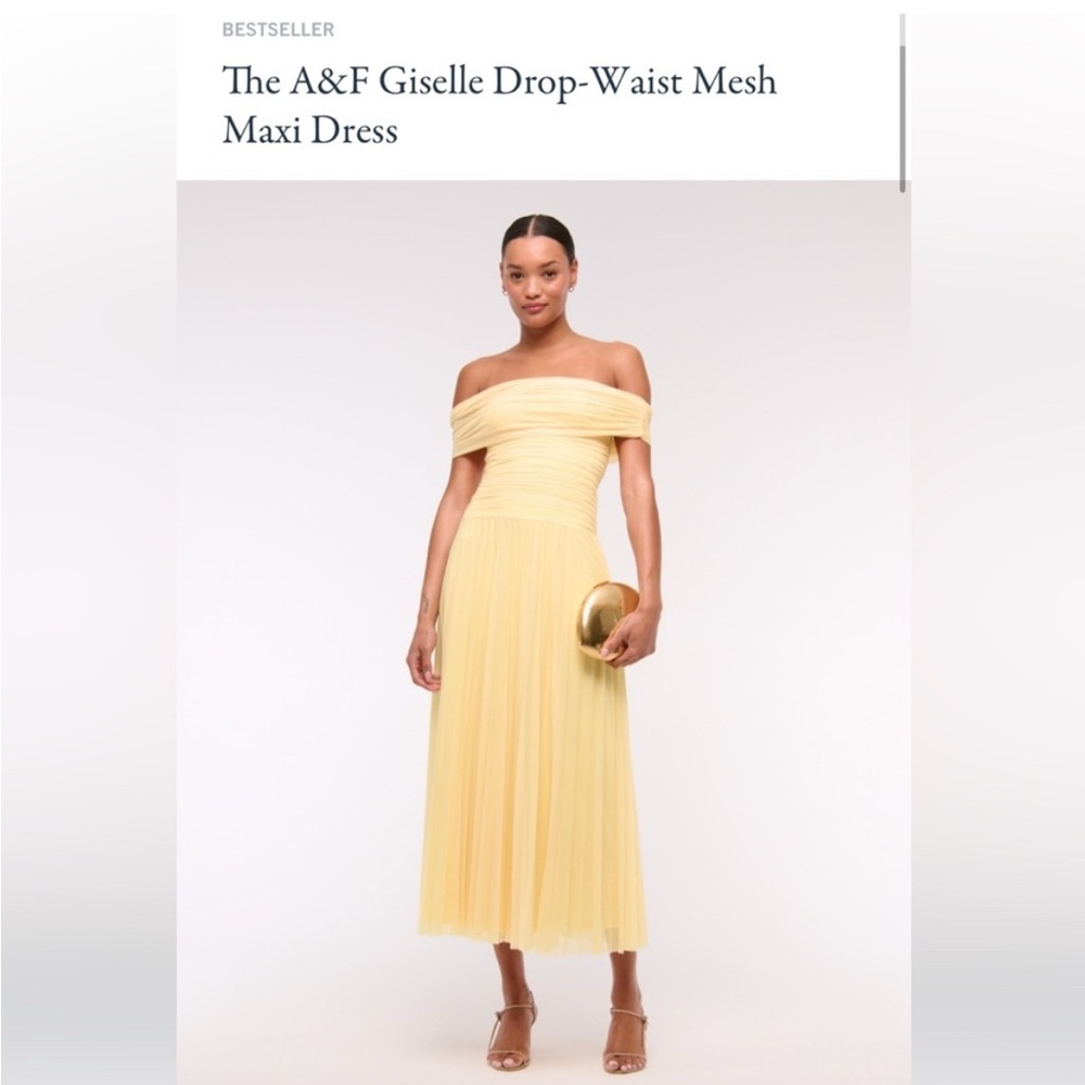 Abercrombie & Fitch Giselle Drop Waist Mesh Dress